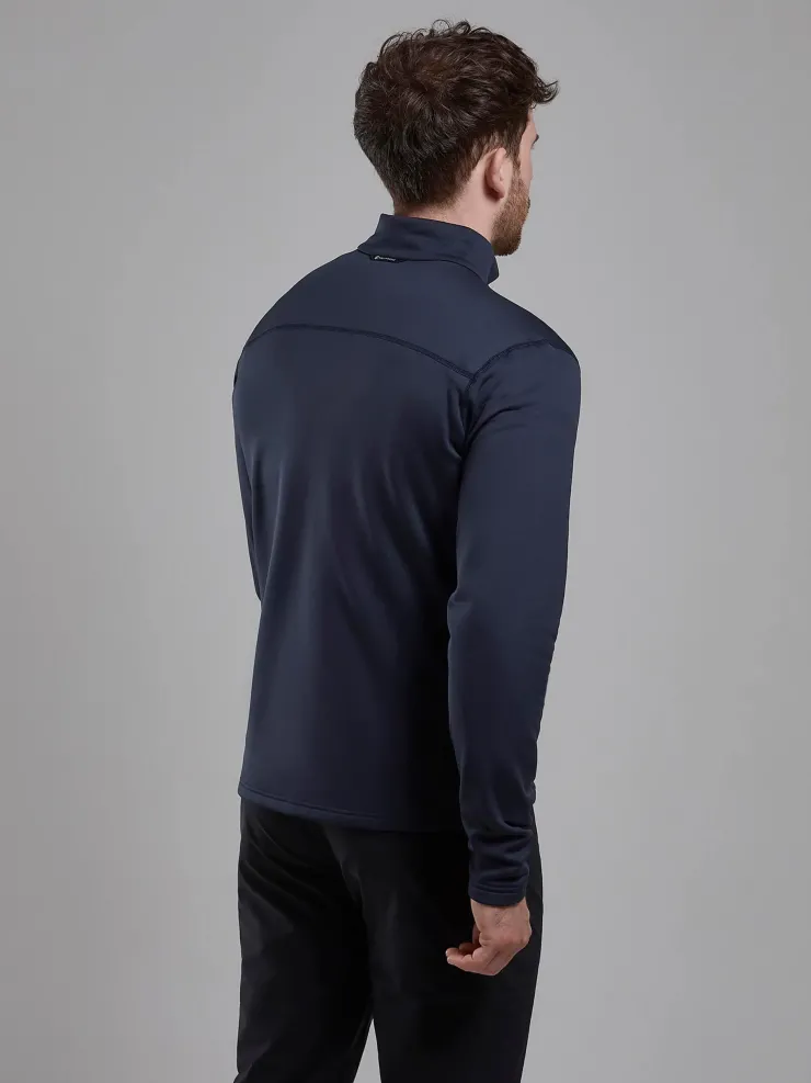 Fleece & Mid Layer-Montane Mens Fury Lite Pull-On - Eclipse Blue