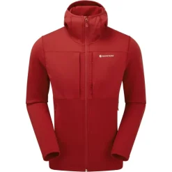 Fleece & Mid Layer-Montane Mens Fury XT Hoodie - Acer Red
