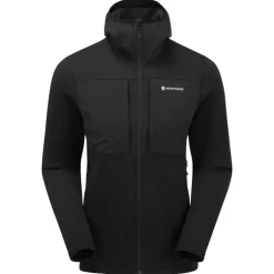 Fleece & Mid Layer-Montane Mens Fury XT Hoodie - Black