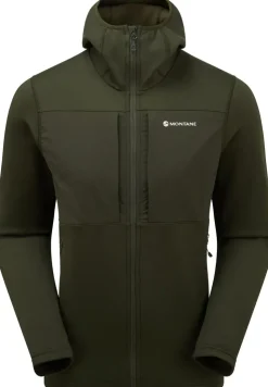 Fleece & Mid Layer-Montane Mens Fury XT Hoodie - Oak Green