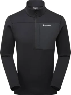 Fleece & Mid Layer-Montane Mens Fury XT Pull-On - Black