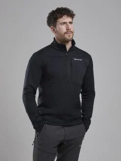 Fleece & Mid Layer-Montane Mens Fury XT Pull-On - Black
