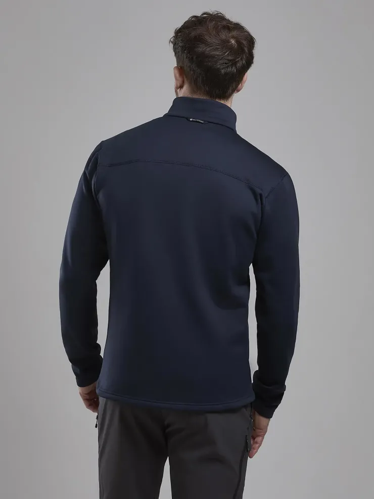 Fleece & Mid Layer-Montane Mens Fury XT Pull-On - Eclipse Blue