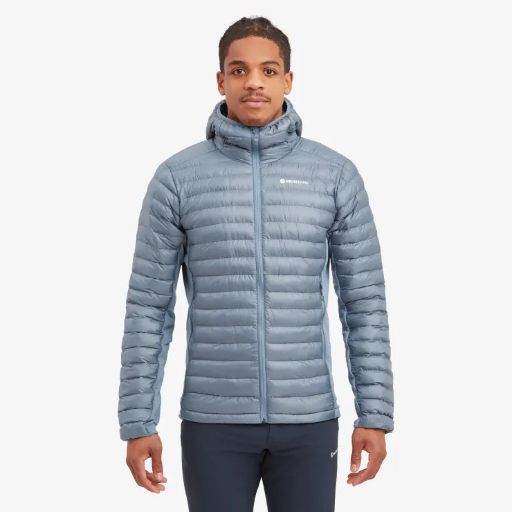 Insulated Jackets-Montane Mens Icarus Lite Hoodie - Stone Blue