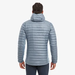 Insulated Jackets-Montane Mens Icarus Lite Hoodie - Stone Blue