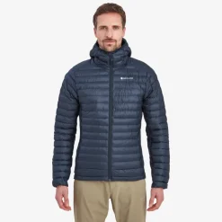 Insulated Jackets-Montane Mens Icarus Lite Hoodie - Eclipse Blue
