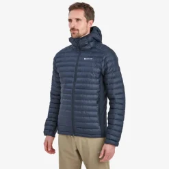 Insulated Jackets-Montane Mens Icarus Lite Hoodie - Eclipse Blue