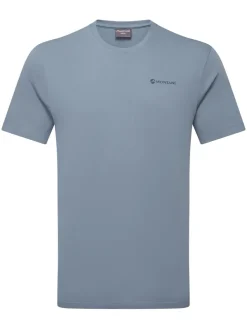 T-Shirts & Baselayers-Montane Mens Impact Compass T-Shirt - Stone Blue