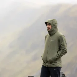 Softshell Jackets-Montane Mens Khamsin Hoodie - Caper