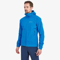 Waterproof Jackets-Montane Mens Minimus Lite Jacket - Electric Blue
