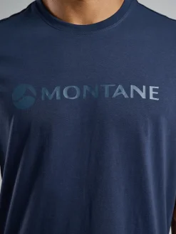 T-Shirts & Baselayers-Montane Mens Mono Logo T-Shirt - Eclipse Blue