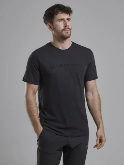 T-Shirts & Baselayers-Montane Mens Mono Logo T-Shirt - Midnight Grey
