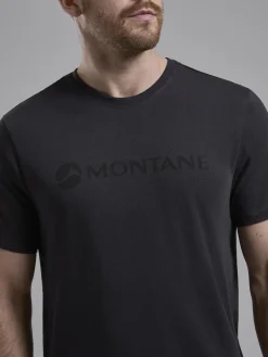 T-Shirts & Baselayers-Montane Mens Mono Logo T-Shirt - Midnight Grey