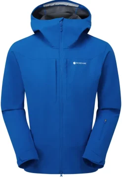 Softshell Jackets-Montane Mens Nordes Hoodie - Neptune Blue