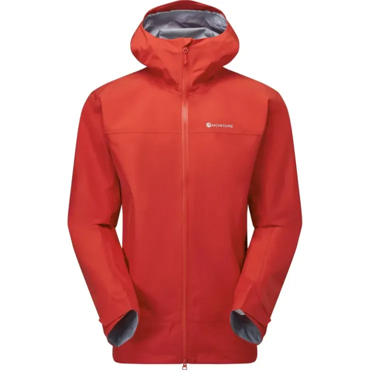 Waterproof Jackets-Montane Mens Phase Jacket - Adrenaline Red