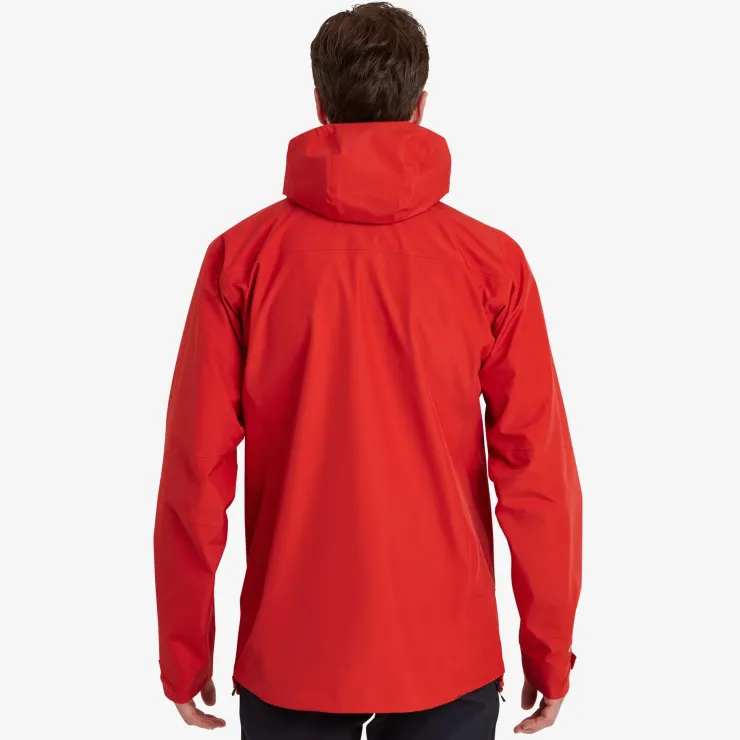 Waterproof Jackets-Montane Mens Phase Jacket - Adrenaline Red