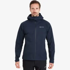 Waterproof Jackets-Montane Mens Phase Lite Jacket - Eclipse Blue