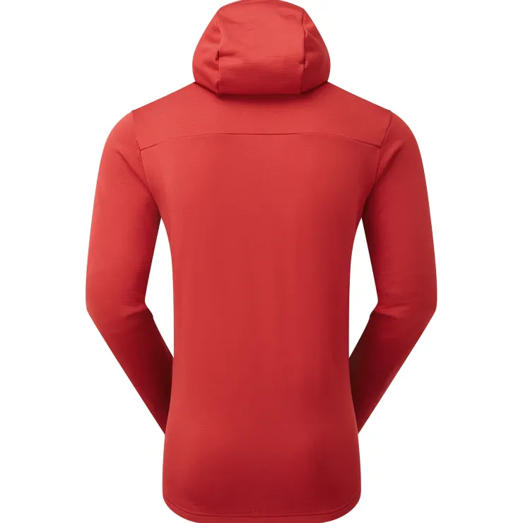 Fleece & Mid Layer-Montane Mens Protium Hoodie - Acer Red