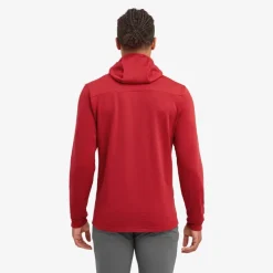 Fleece & Mid Layer-Montane Mens Protium Hoodie - Acer Red