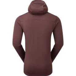 Fleece & Mid Layer-Montane Mens Protium Hoodie - Dark Garnet