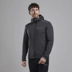 Fleece & Mid Layer-Montane Mens Protium Hoodie - Midnight Grey