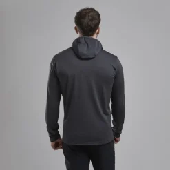 Fleece & Mid Layer-Montane Mens Protium Hoodie - Midnight Grey