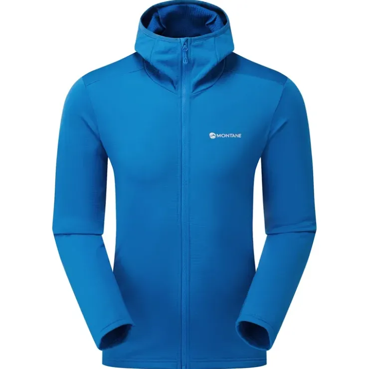 Fleece & Mid Layer-Montane Mens Protium Hoodie - Neptune Blue