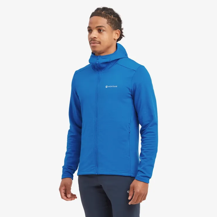 Fleece & Mid Layer-Montane Mens Protium Hoodie - Neptune Blue