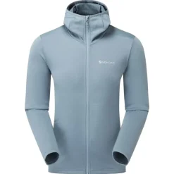 Fleece & Mid Layer-Montane Mens Protium Hoodie - Stone Blue