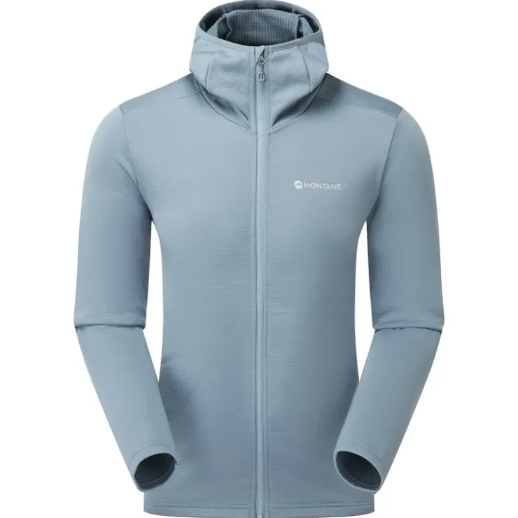 Fleece & Mid Layer-Montane Mens Protium Hoodie - Stone Blue