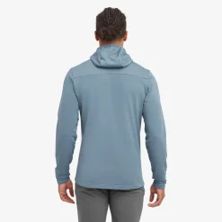 Fleece & Mid Layer-Montane Mens Protium Hoodie - Stone Blue