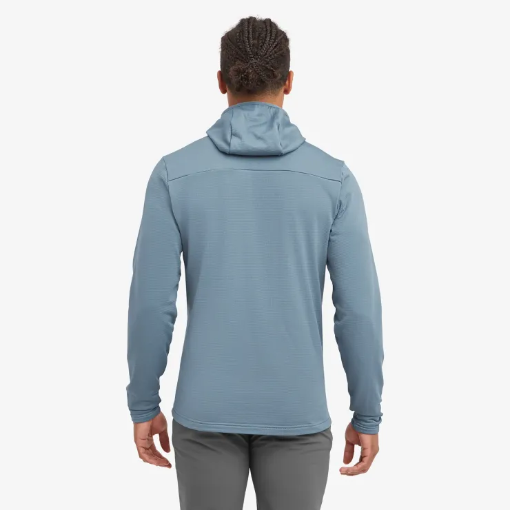 Fleece & Mid Layer-Montane Mens Protium Hoodie - Stone Blue