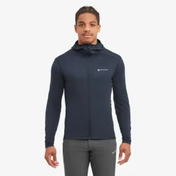 Fleece & Mid Layer-Montane Mens Protium Lite Hoodie - Eclipse Blue