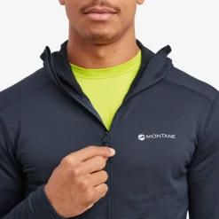 Fleece & Mid Layer-Montane Mens Protium Lite Hoodie - Eclipse Blue