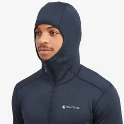 Fleece & Mid Layer-Montane Mens Protium Lite Hoodie - Eclipse Blue
