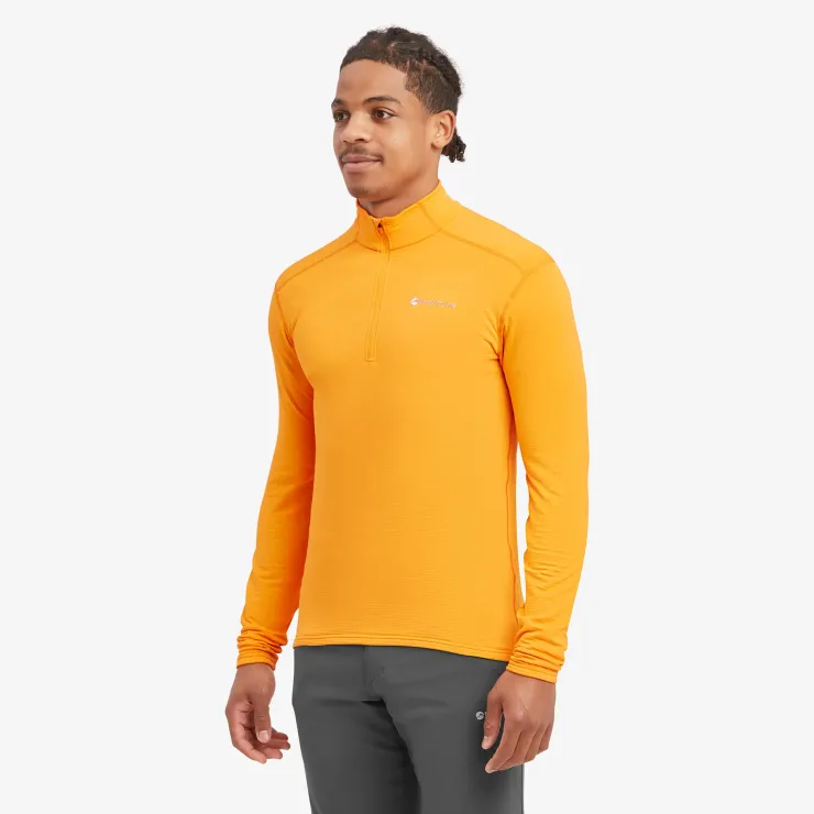 Fleece & Mid Layer-Montane Mens Protium Lite Pull-On - Nagami Orange