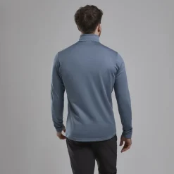 Fleece & Mid Layer-Montane Mens Protium Pull-On - Stone Blue