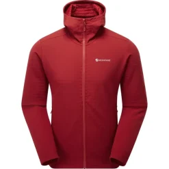 Fleece & Mid Layer-Montane Mens Protium XT Hoodie - Acer Red