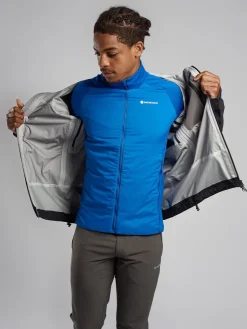 Insulated Jackets-Montane Mens Sirocco Lite Jacket - Neptune Blue