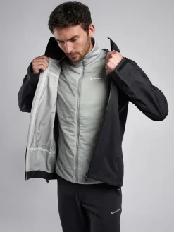 Insulated Jackets-Montane Mens Sirocco Lite Jacket - Pebble Blue