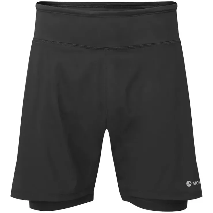 Shorts-Montane Mens Slipstream Twin Skin Shorts - Black
