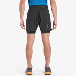 Shorts-Montane Mens Slipstream Twin Skin Shorts - Black