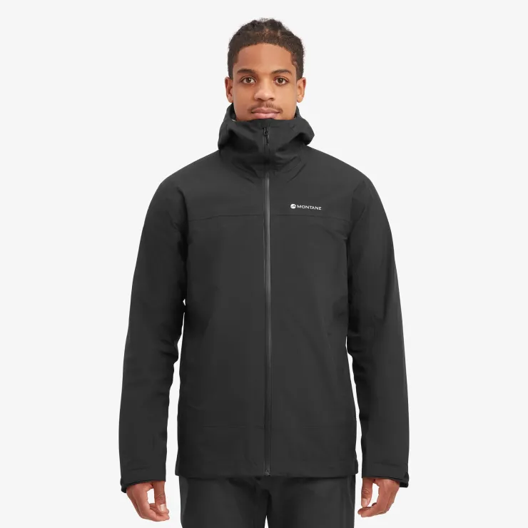 Waterproof Jackets-Montane Mens Solution Jacket - Black