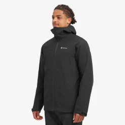 Waterproof Jackets-Montane Mens Solution Jacket - Black