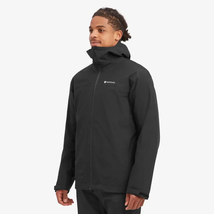 Waterproof Jackets-Montane Mens Solution Jacket - Black