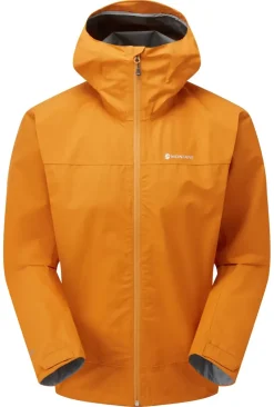 Waterproof Jackets-Montane Mens Spirit Jacket - Flame Orange