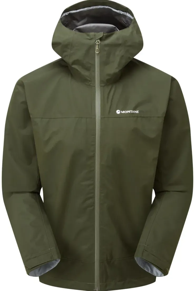 Waterproof Jackets-Montane Mens Spirit Jacket - Oak Green