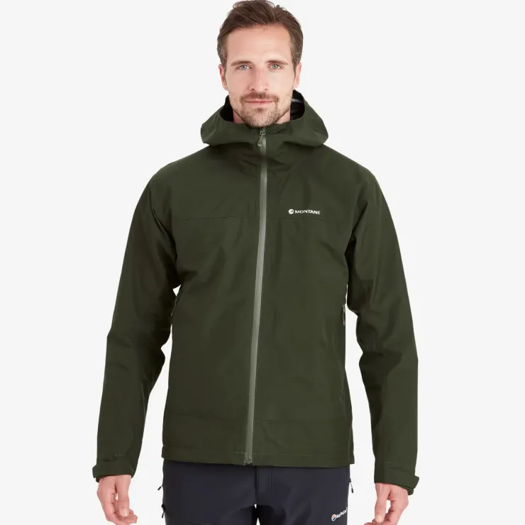 Waterproof Jackets-Montane Mens Spirit Jacket - Oak Green