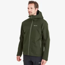 Waterproof Jackets-Montane Mens Spirit Jacket - Oak Green