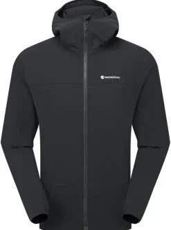 Softshell Jackets-Montane Mens Tenacity Hoodie - Black